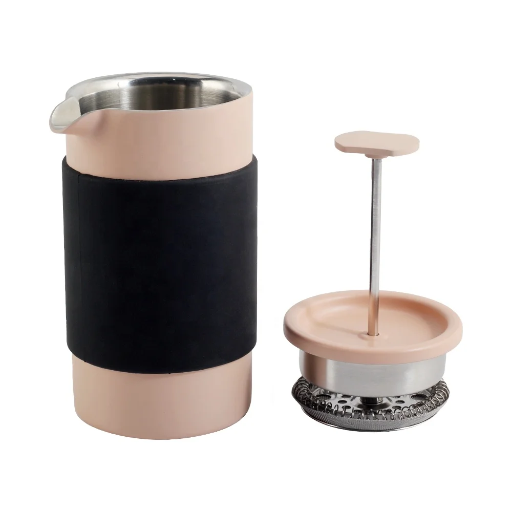 silicone sleeve Travel stainless steel french press