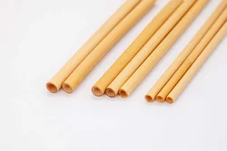 Medium Size180*6mm Biodegradable Disposable Reed Straw Coffee Tea Drinking Straws