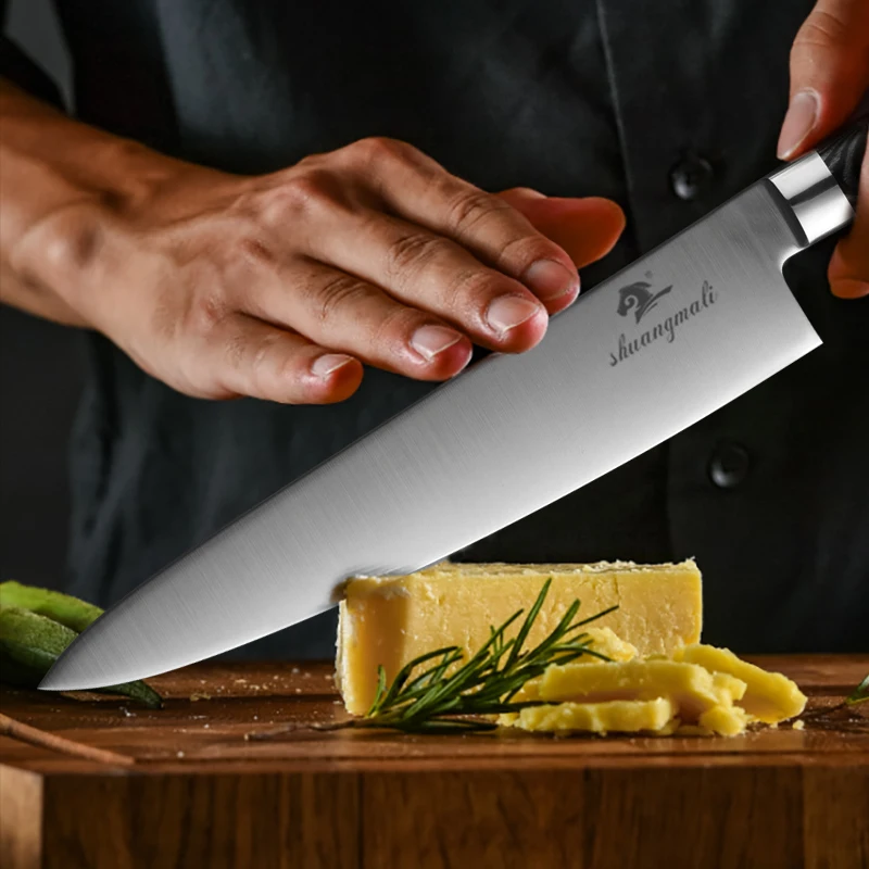 
10 Inch Germany Import 1.4116 Steel Japanese Kitchen Gyuto Chef Knife 