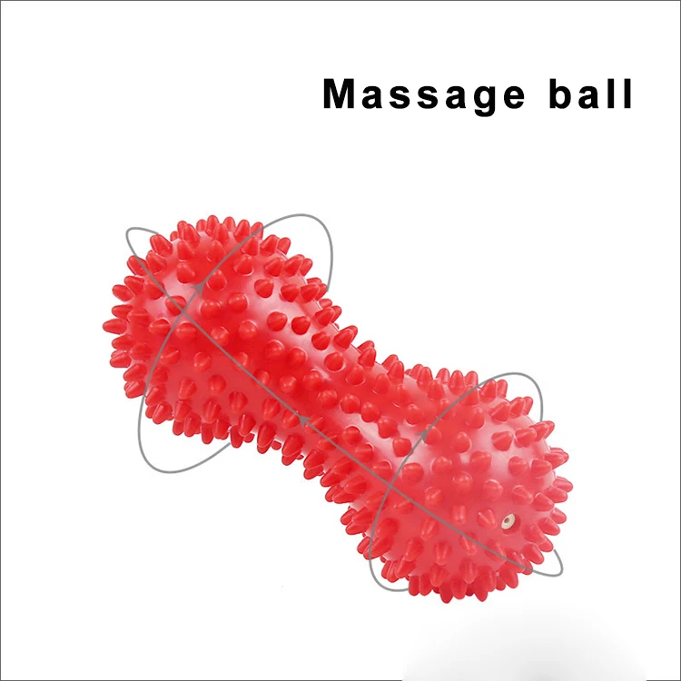 Peanut Shape Spiky Massage Ball PVC Therapy Stress Relief Massager Fitness Spiky Relieve Pain Tension Relax Ball