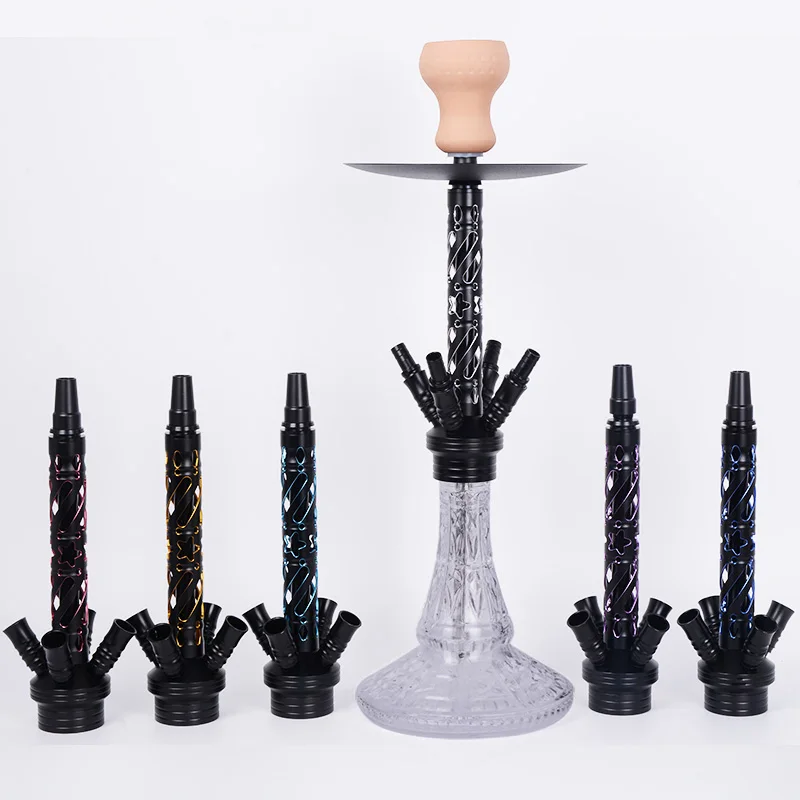 Hot Sale 55cm Luxury Style Bar Four Hole Arabic Hookah Shisha Complete Set