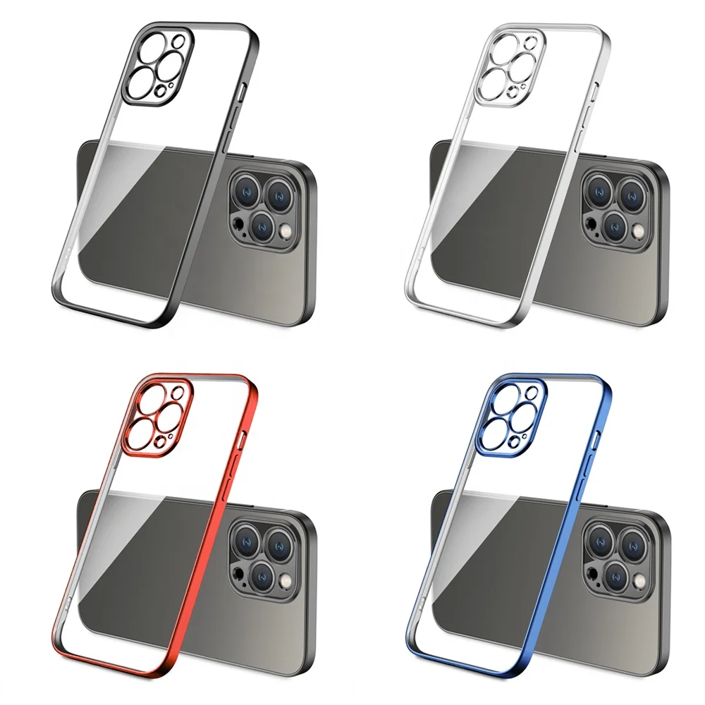 Новое поступление 2021, высококачественный ударопрочный чехол для телефона из ТПУ с гальваническим покрытием и защитой от мороза и отпечатков пальцев для Iphone 13