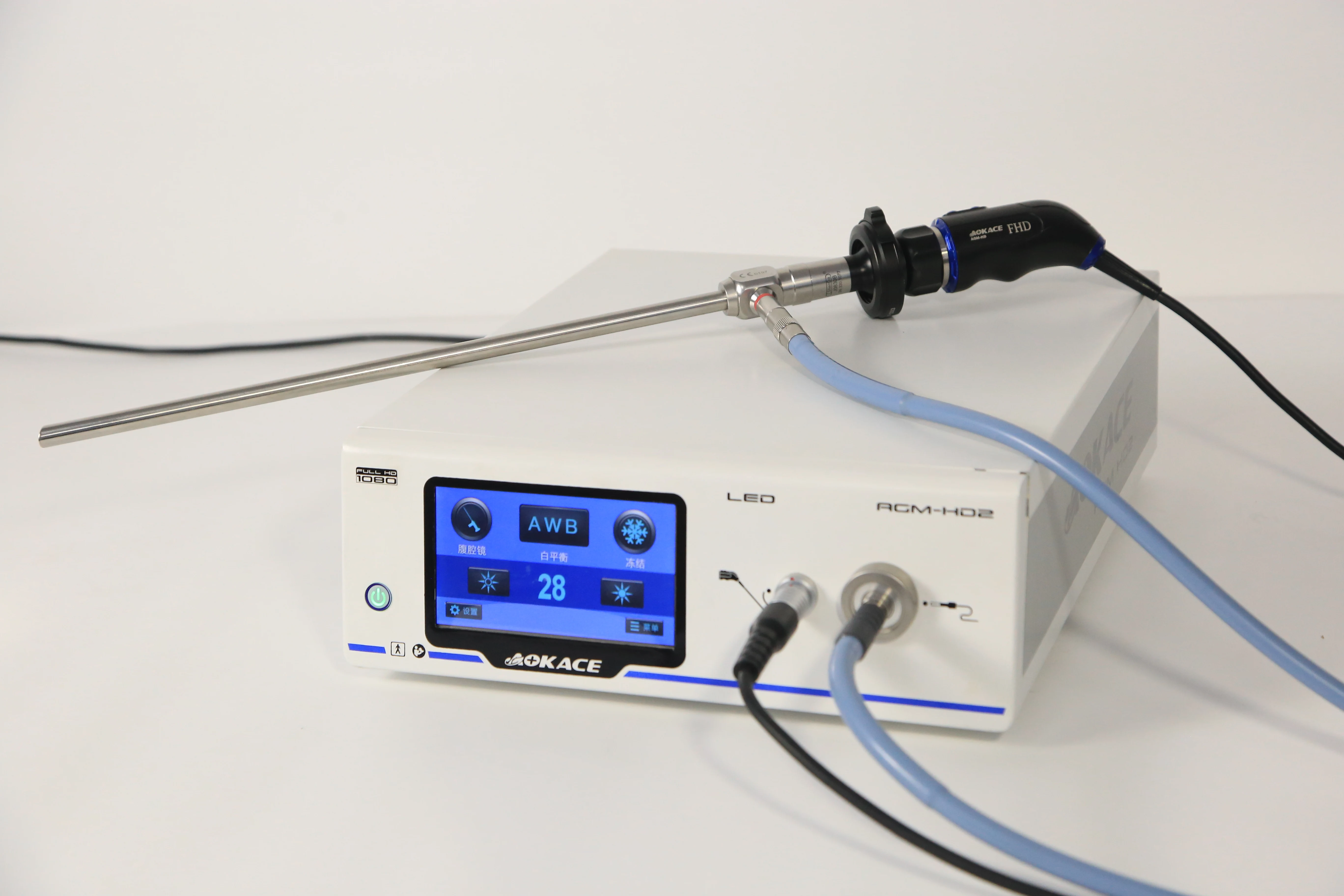 AGM HD2 All-in-one Portable Endoscope Camera System camera and light source integrated endoscopy camera Aokace