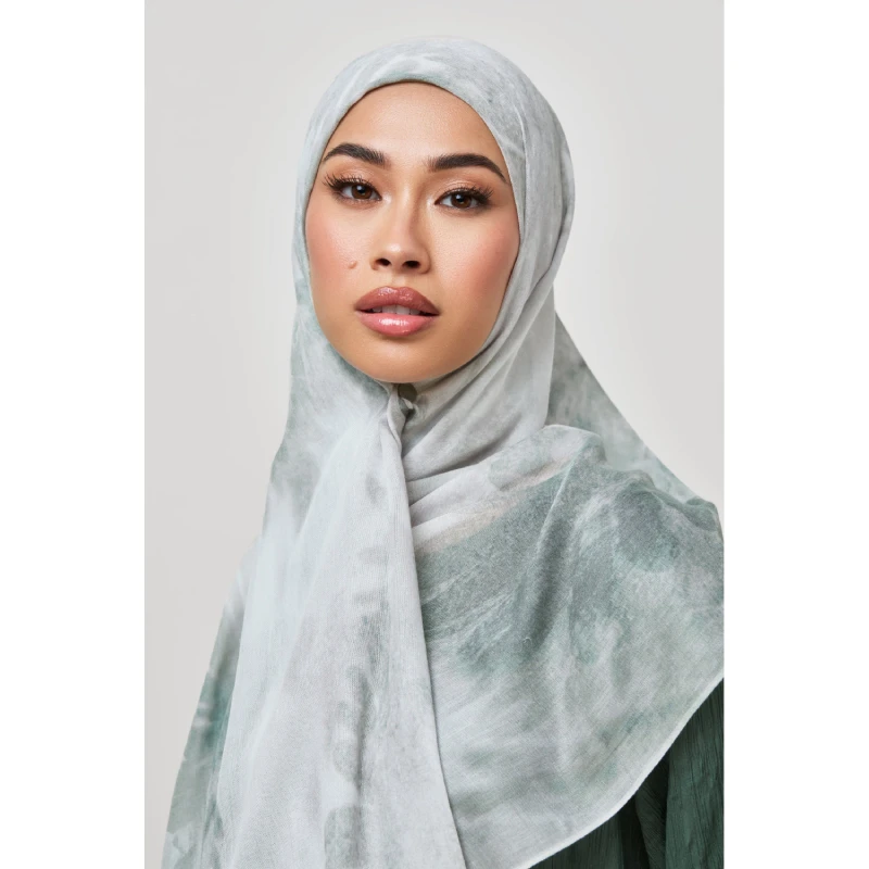 FURUI Vela Watercolor Stone MARBLE Printed Modal Hijab Scarves Ombre Marble Soft Rayon Viscose Muslim Women HJAB COTTON Shawl