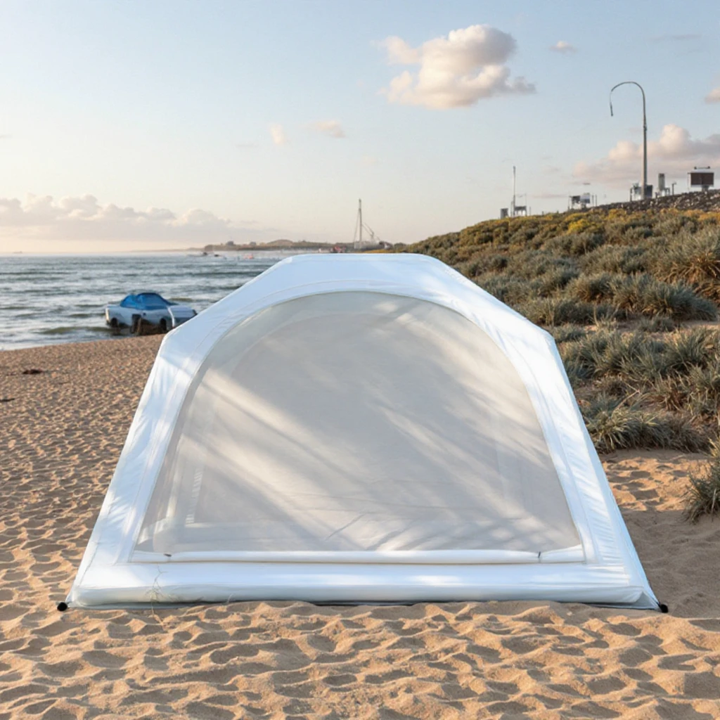 Best Price 4㎡ Waterproof PVC Air Pole Inflatable Tent Durable Oxford Fabric with Aluminum Pole Nylon Cotton Outdoor Camping