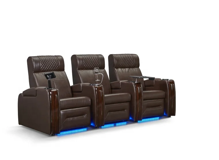 2024 VIP Electric Theater Sofa Leather Recliner
