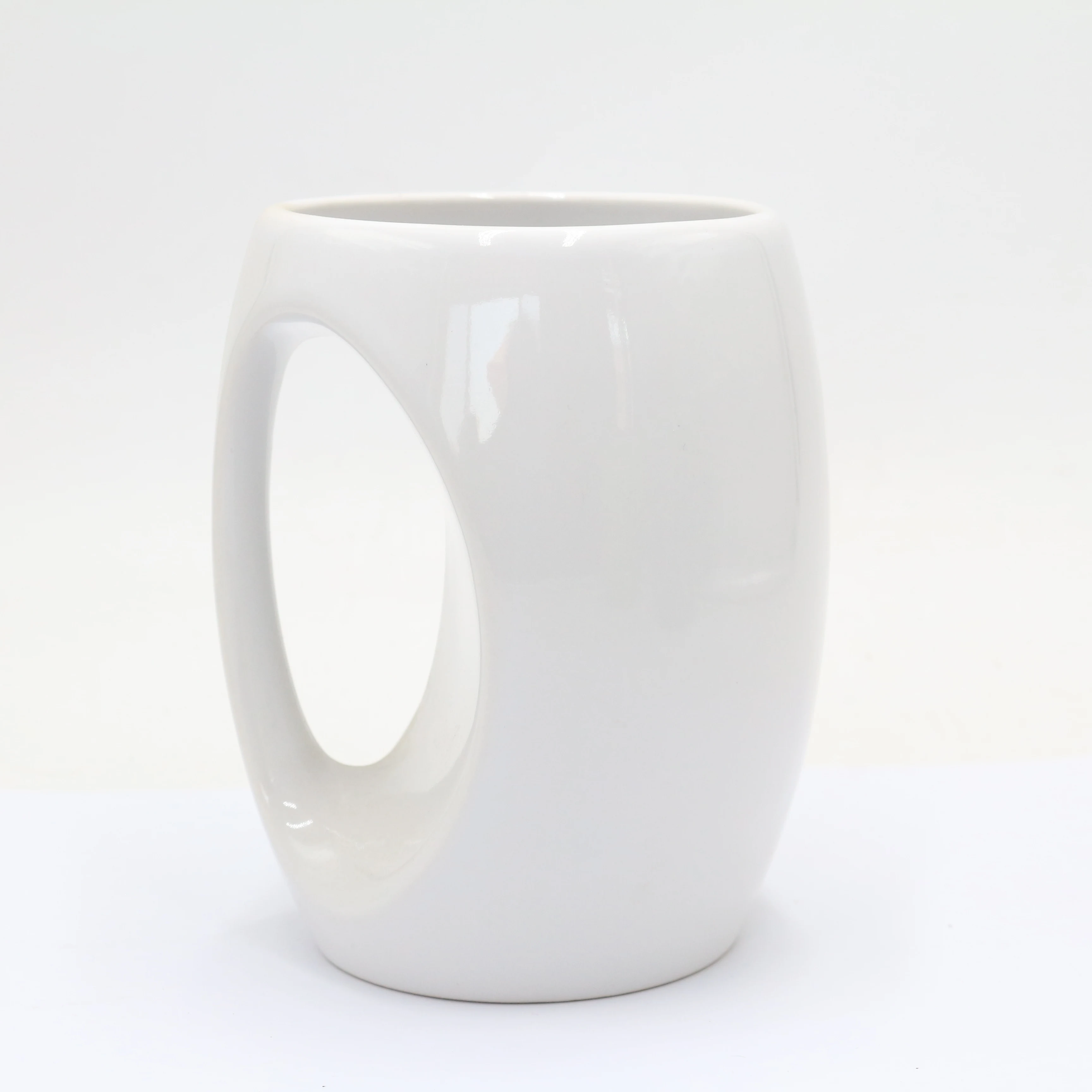 Customized American personalized stoneware mug supplier logo coffee pot belly beautiful ceramic mug