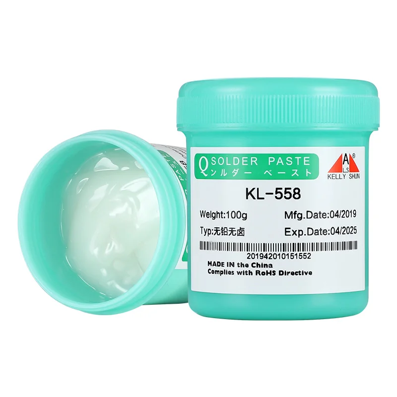 KELLYSHUN KL-558 Soldering Flux 100g Liquid Flux No Clean Flux Paste For BGA/SMD/Phone Etc.,Lead Free Halogen Free Rosin Flux