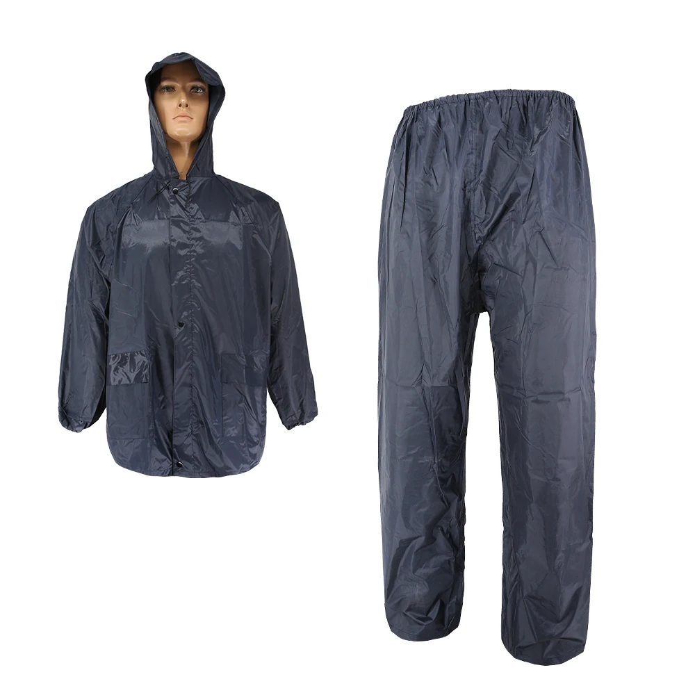 Doublesafe Custom PVC PU Rubber Raincoat Factory Outdoor Waterproof Workwear Reflective Tactical Rain Cape Poncho Raincoat