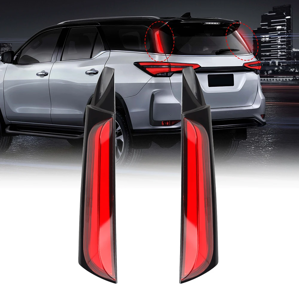 KEEN Rear Pillar Light Led Column Lamp Led Rear Bumper Lamp for Toyota Fortuner 2015-2018 Tail Light  Driving Brake Fog Lamp