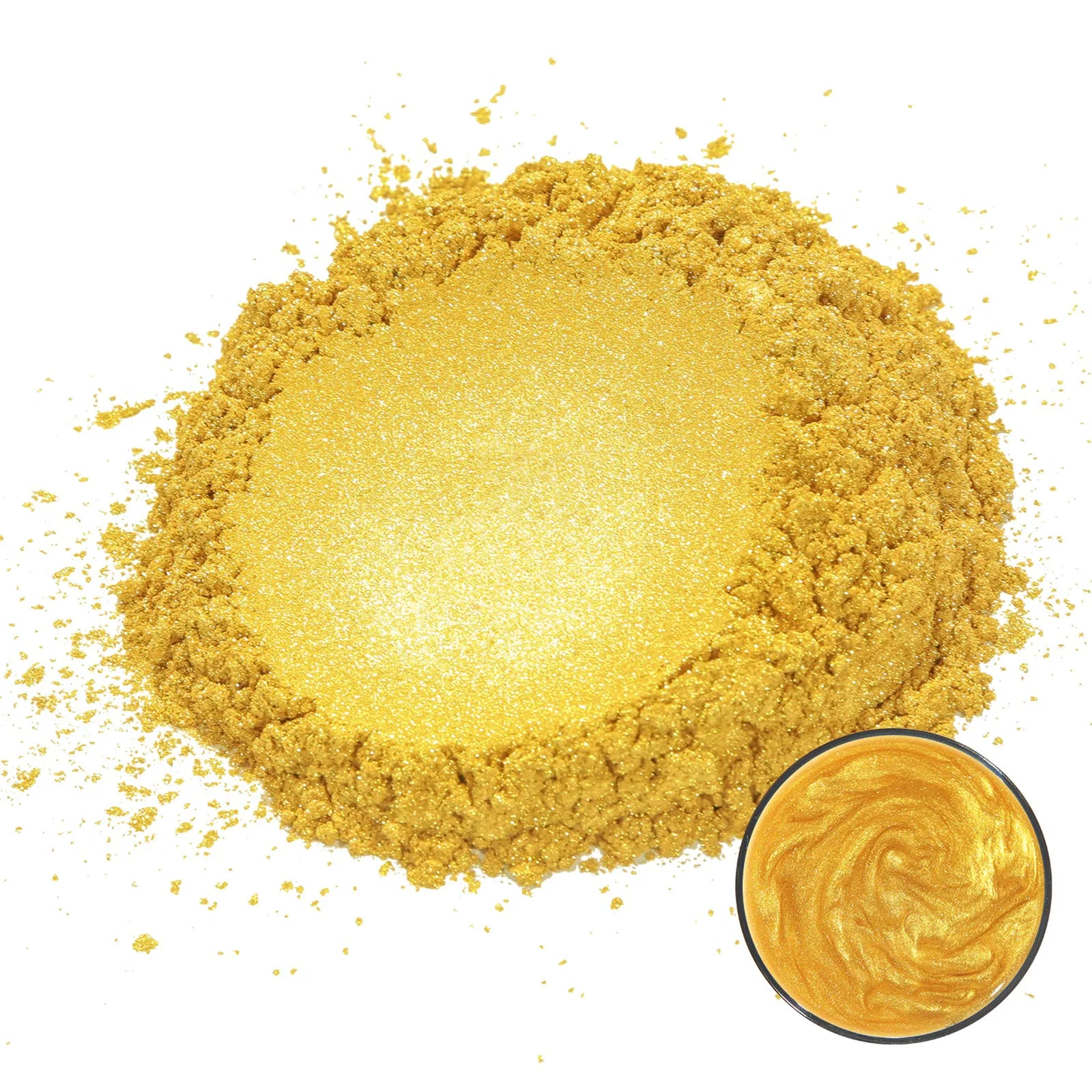 Good quality pearlescent gold mica pigment synthetic iron oxides pigment