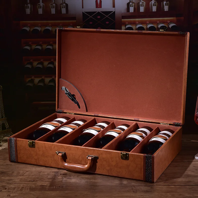 Wholesale Custom Red Wine Packaging Gift Box China Handmade Recyclable Wooden Luxury Boxes