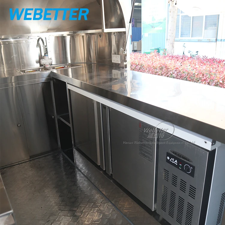 WEBETTER Imbisswagen Foodtruck Remorque Alimentaire Airstream Mobile Food Truck Trailer With Full Kitchen For Sale Europe