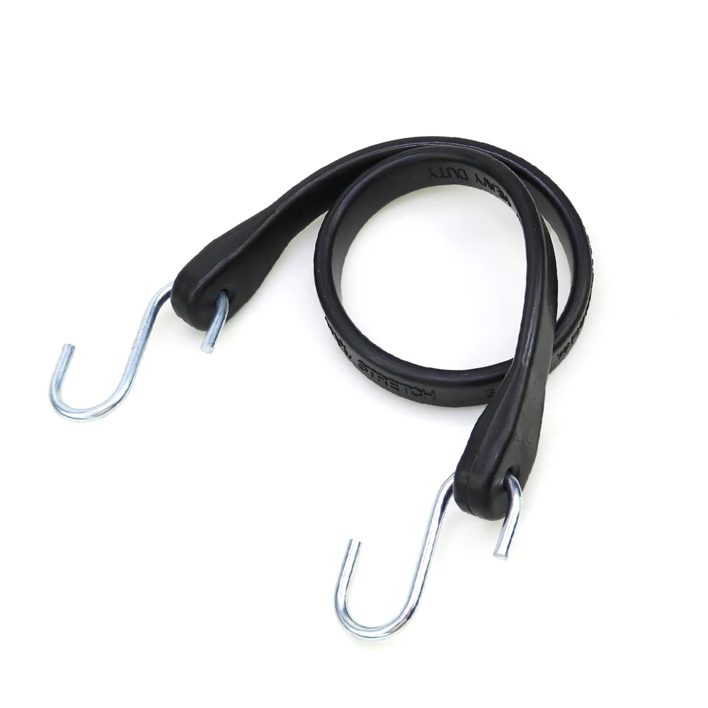 High elastic Tents lashing rubber band Adjustable Flat EPDM Rubber rope Tarpaulin tie down Strap