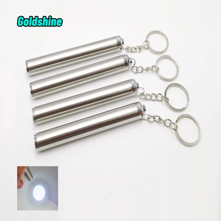 Custom Logo LED Torch Light Pen with Keychain Promotional Gift for Wristba