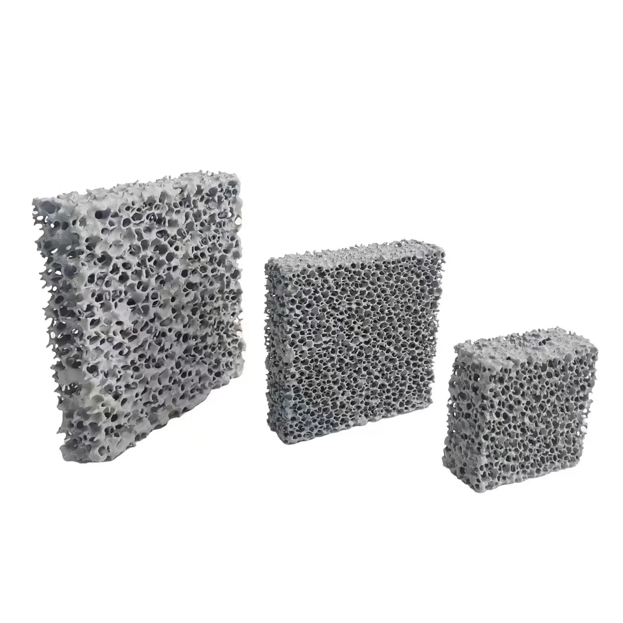 Silicon Carbide Ceramic Foam Filter Ductile Iron Casting Available Corresponding Sizes Different Thicknesses Ceramic Plates Type