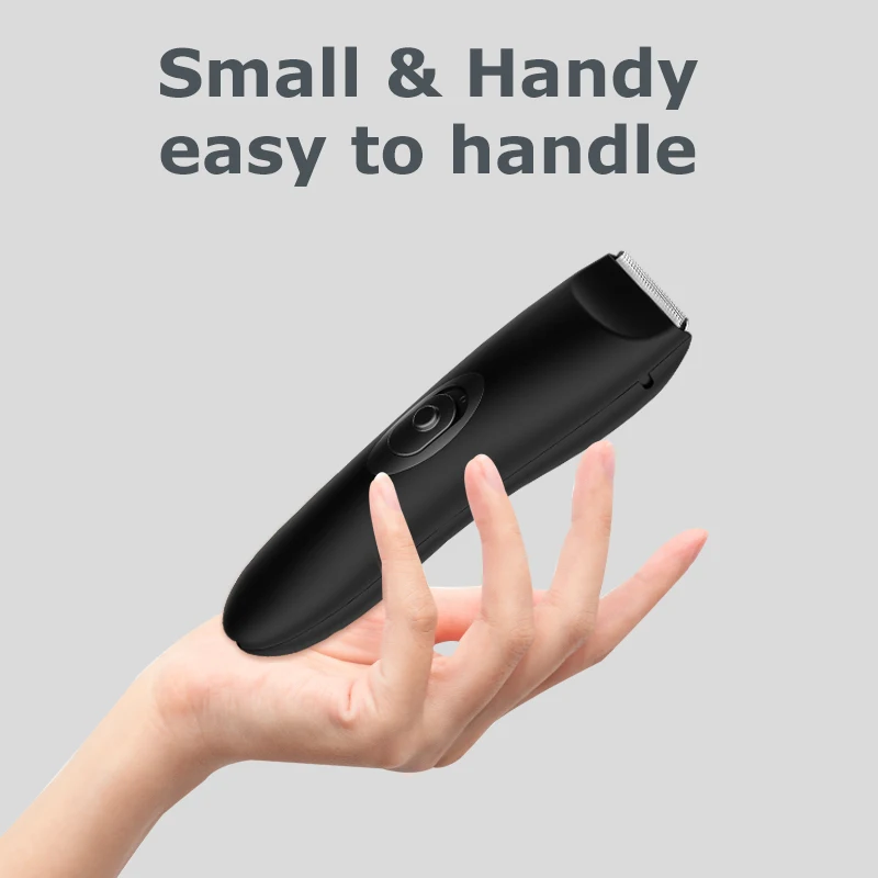 Personal Cordless Waterproof Groin Hair Trimmer Safety Electric Mens Body Hair Trimmer Cut Shaving Machine