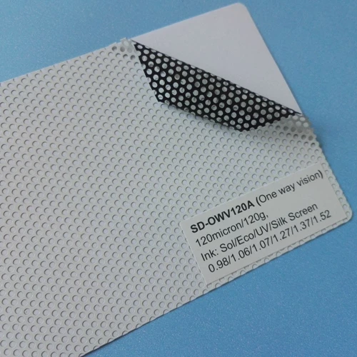 Custom Black One Way Vision Fly Eye Tint Perforated Mesh Film Car Tint Window Tint Car Wrap Film Sticker Pattern