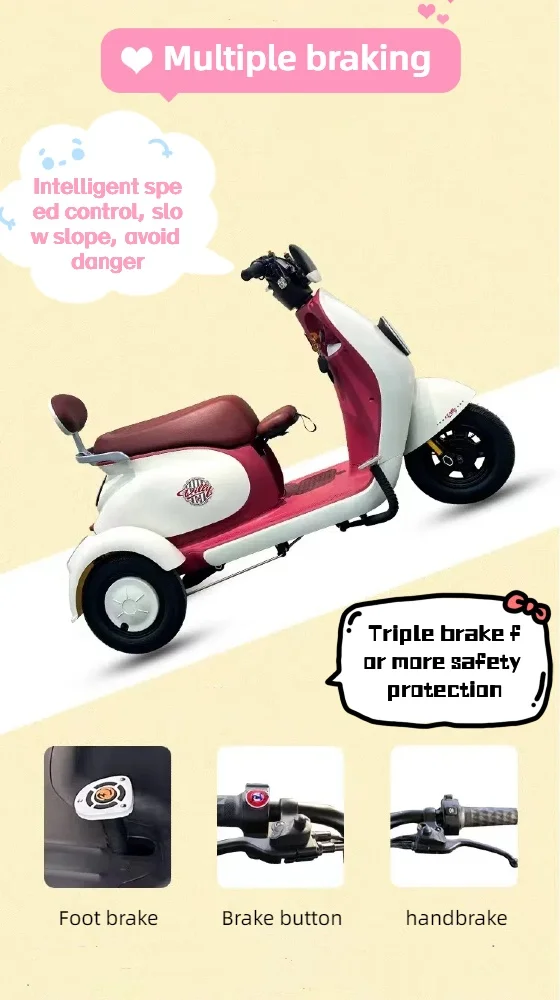 New electric tricycle small household adults pick up children and elderly leisure electric tricycle