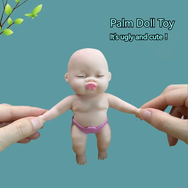 Wholesale OEM TPR material wimpy kid shape fill with sand decompress toys ,strong stretch squeeze fidget toys