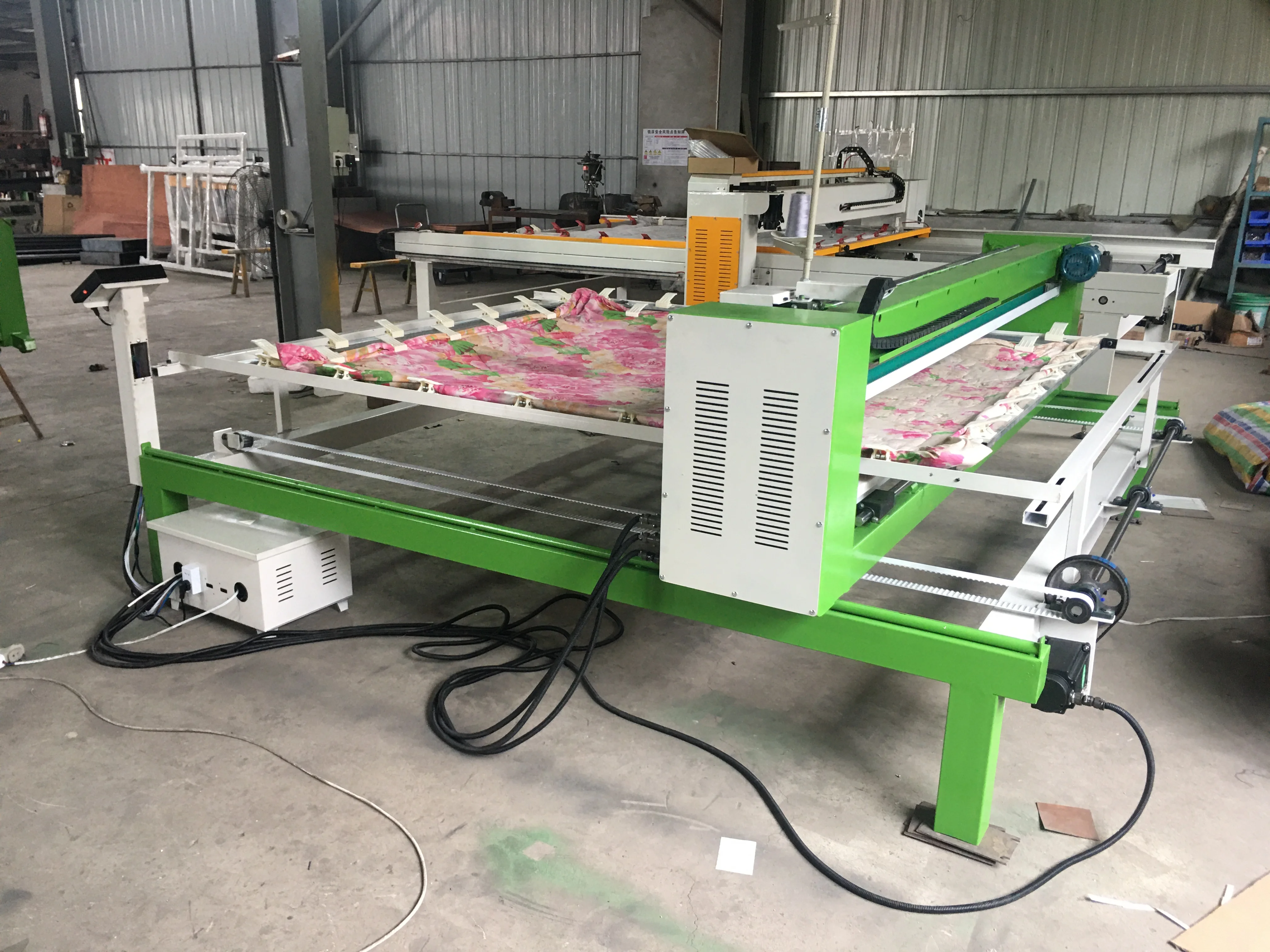 computerized single head long arm mattress quilt sewing quilting machine