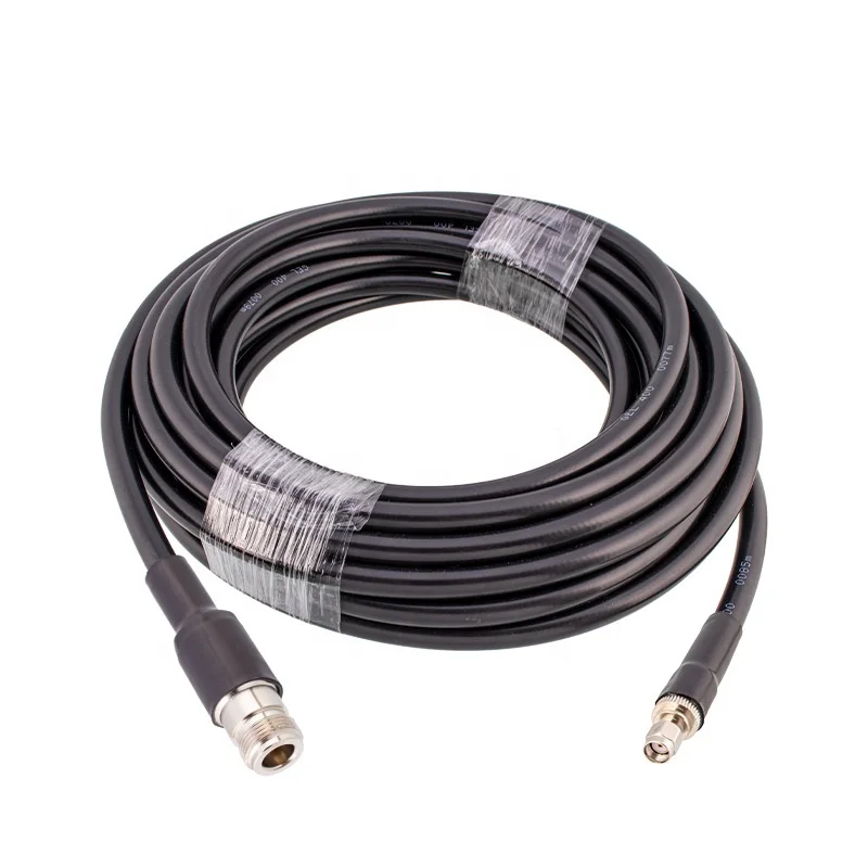 High quality Low Insertion Loss 50 Ohm LMR400 Coaxial Cable N Female Male SMA to RPSMA SMA Male RF Cable  for RF LoRa Hotspot