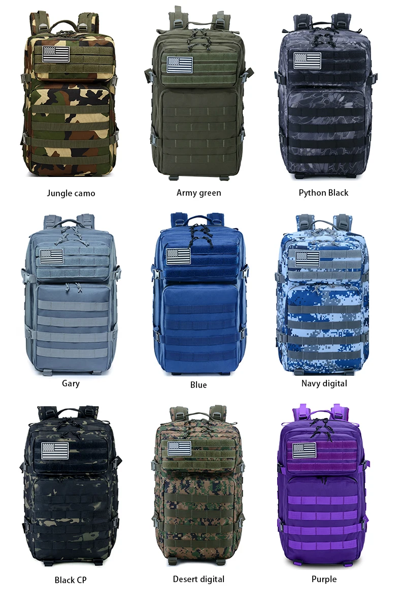 GAG High Quality 900D Cordura Nylon 36-56L Molle Hunting Rucksack Sport Hiking Travel Tactical Backpack Bag