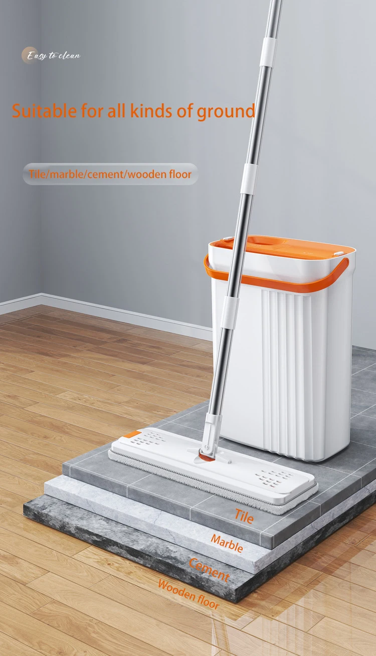 Orange clean stain separation Magic Mop Mopping Cleaner Floor Cleaning