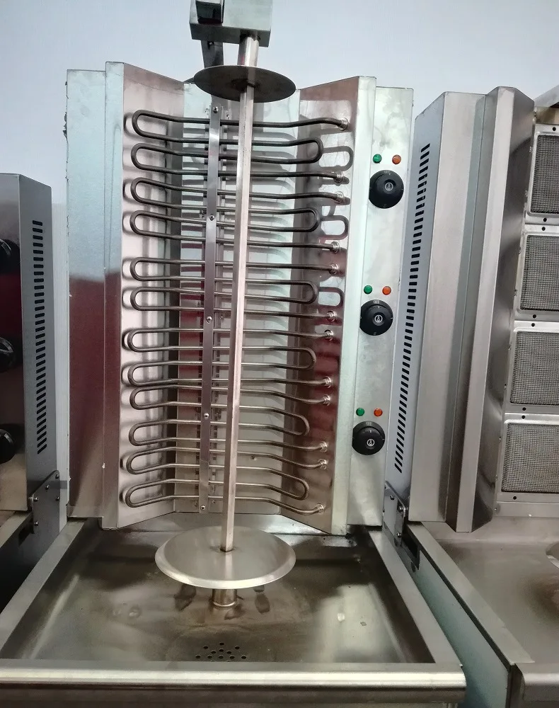 Automatic price of gas small shish kebab doner robot maquina de skewer shawarma griller grill machine usada electric gas burner