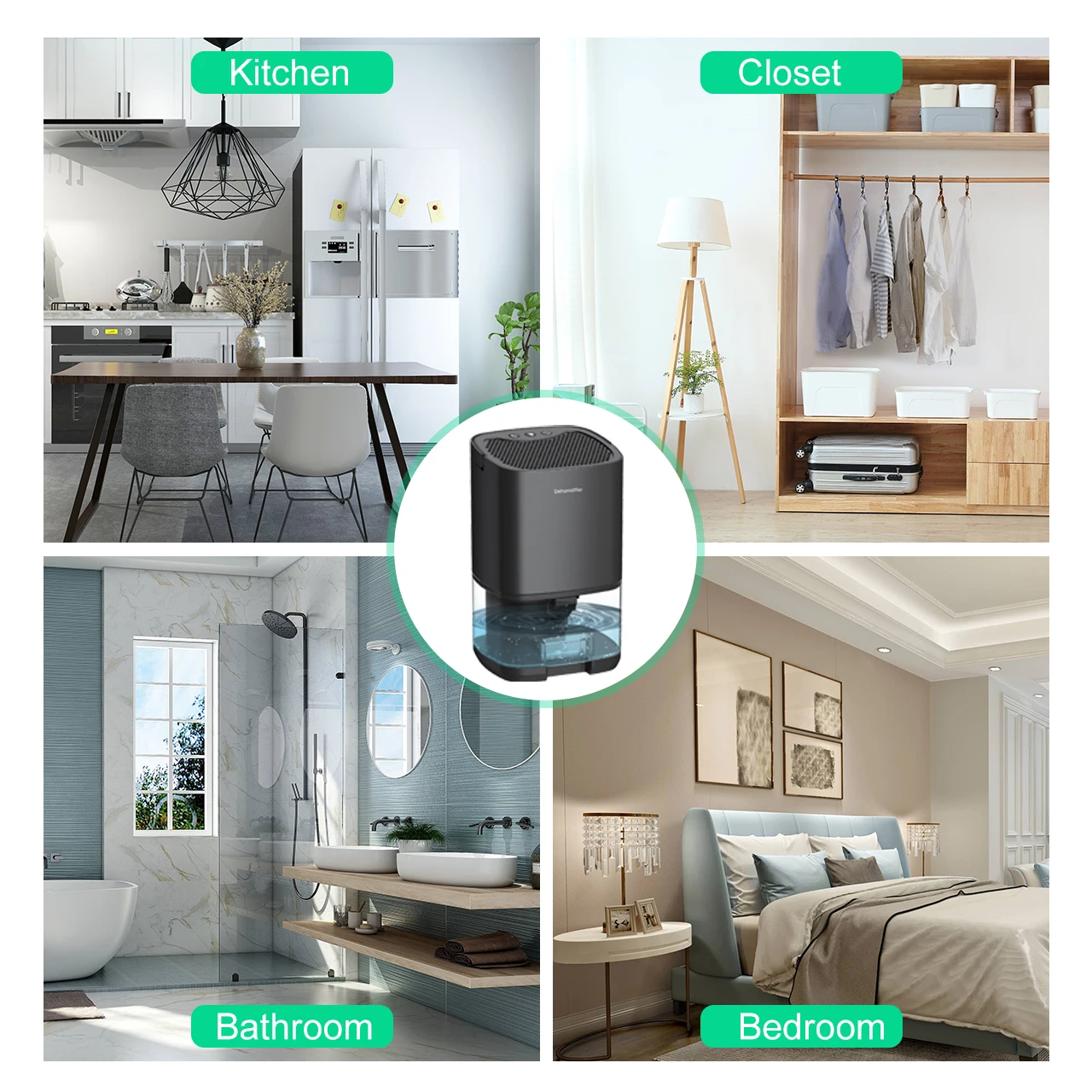 Portable Small 1L air Dehumidifier Home Smart Mini Machine