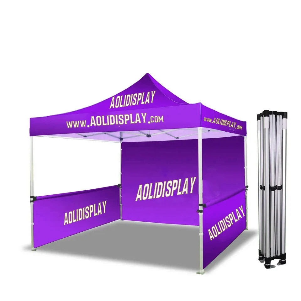 AOLI складной 10x10 10x15 10x20 навес беседка Водонепроницаемая печать на заказ алюминиевая выставочная палатка всплывающая Коммерческая палатка навес