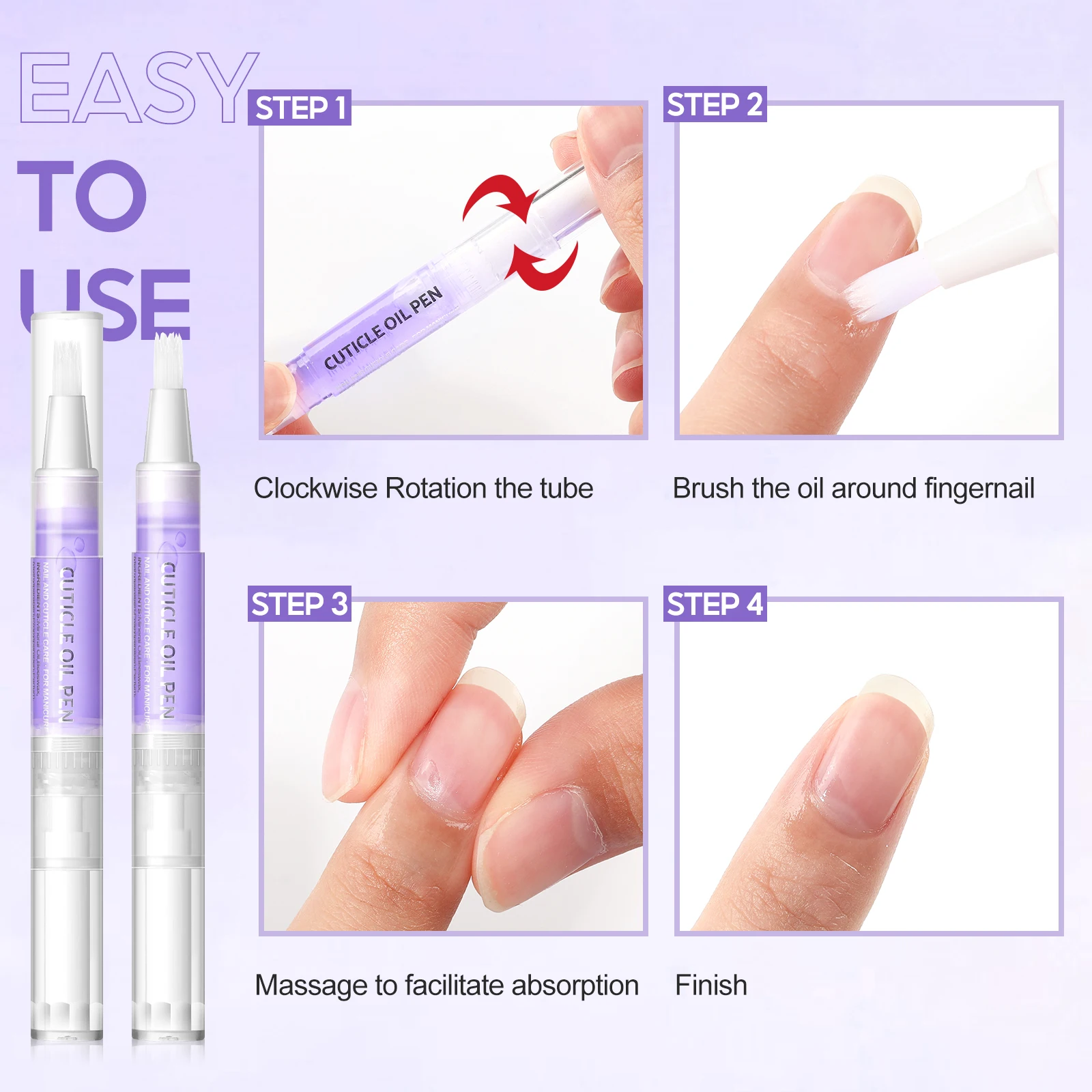 Cuticle Oil Pens Custom Logo Wholesale Products Suppliers More Flavors Nail Cuticle Revitalizer Oil For Finger Skin Care OEM