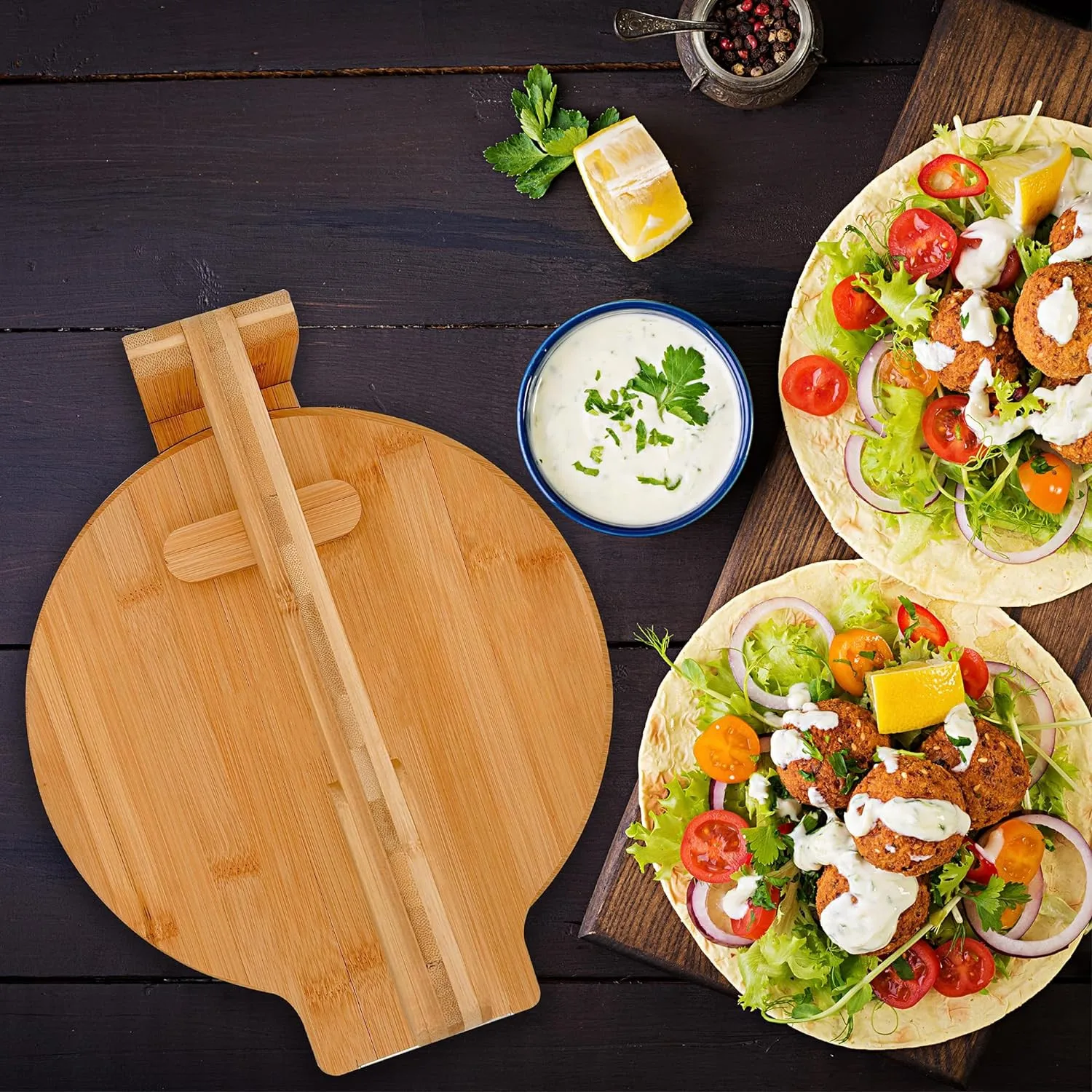 Kitchen home use manual bamboo wonden chapati maker roti tortilla press