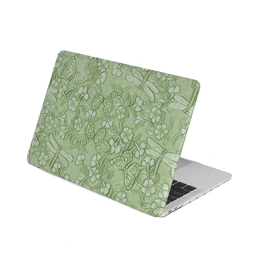 Кожаный чехол для ноутбука совместимый с MacBook Air 13 Жесткий Чехол нового Pro 14 дюймов