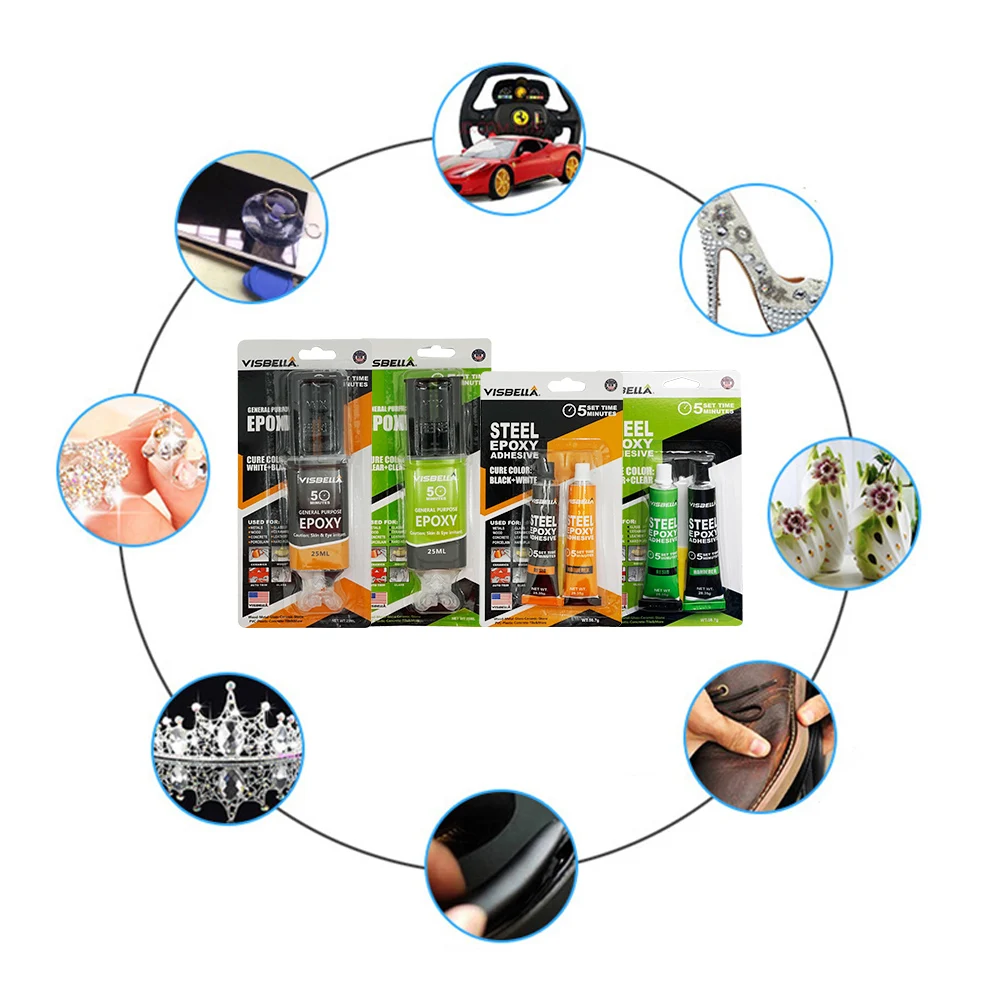Visbella double component epoxy resin two parts AB glue