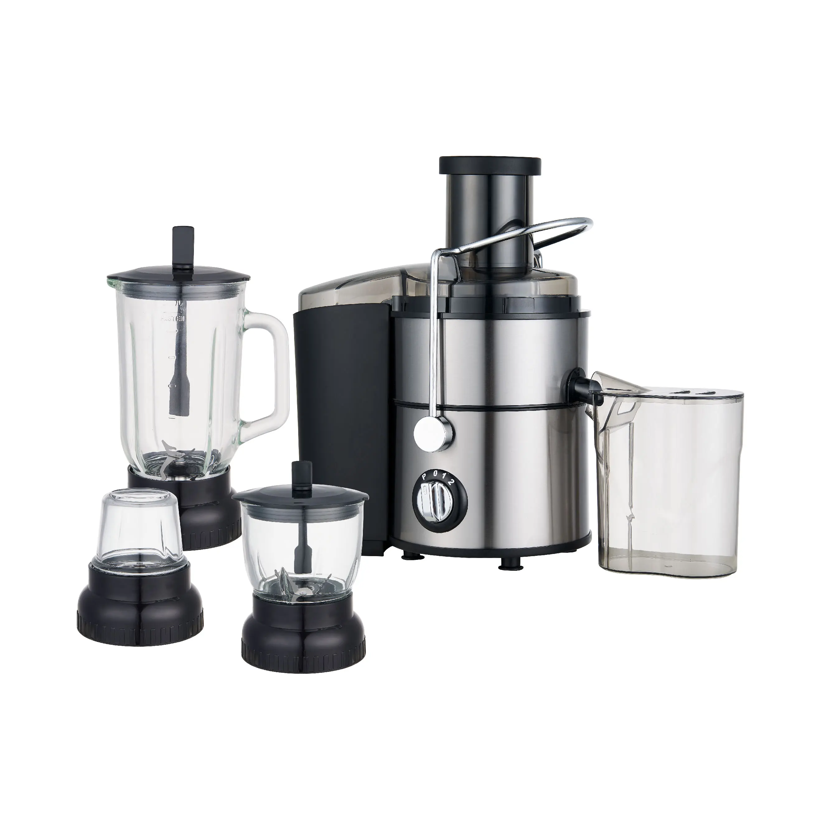 Hot Selling 4 in 1 Stainless Steel Juicer Blender Food Processor with Grinder Chopper for Household Use for Making Fruit Juices