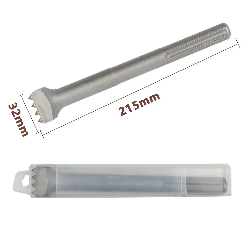 PEXMIENTAS Heavy Duty Flower Hammer Chisel Drill Bit Set Concrete Surface Leveling Tool Chisel Carbide Bushing Bits