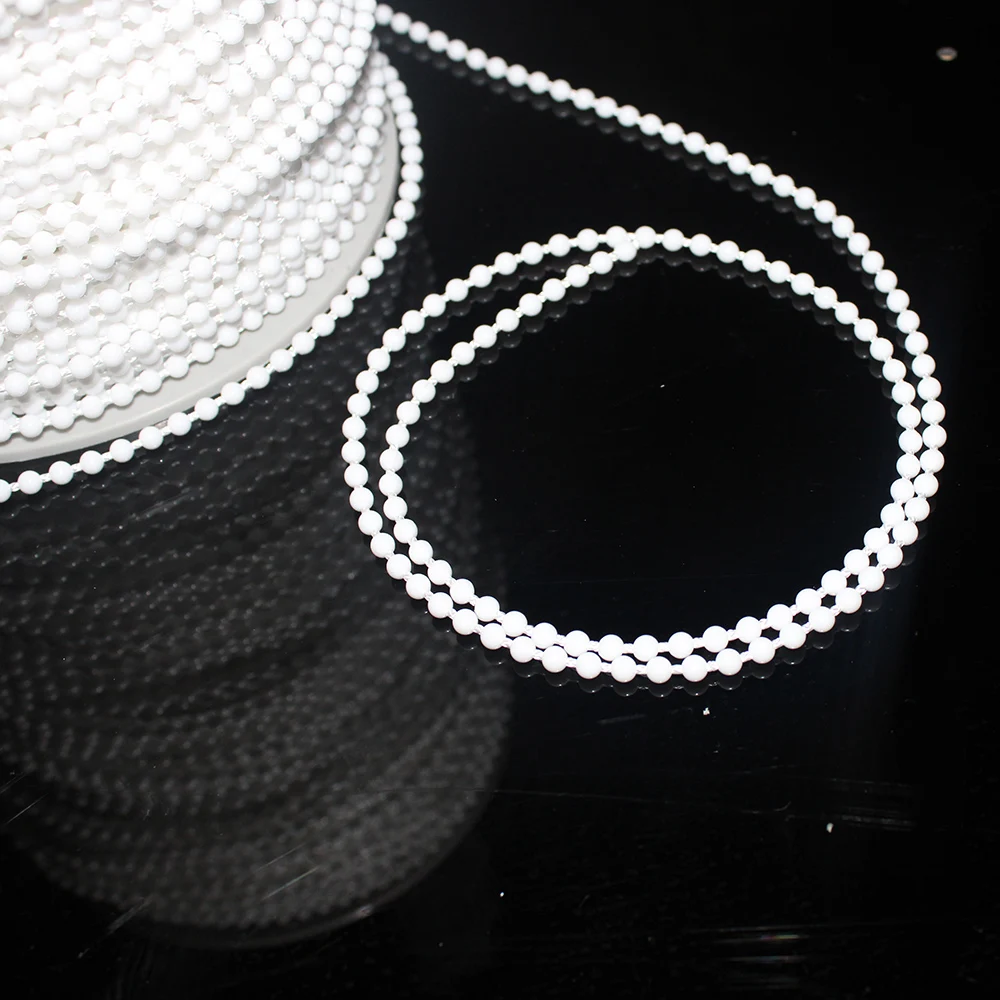 Шнур из нержавеющей стали, цепочка для штор, Аксессуары для штор, шаровая цепочка 4,5*6, разноцветные пластиковые шторы, шаровая цепь