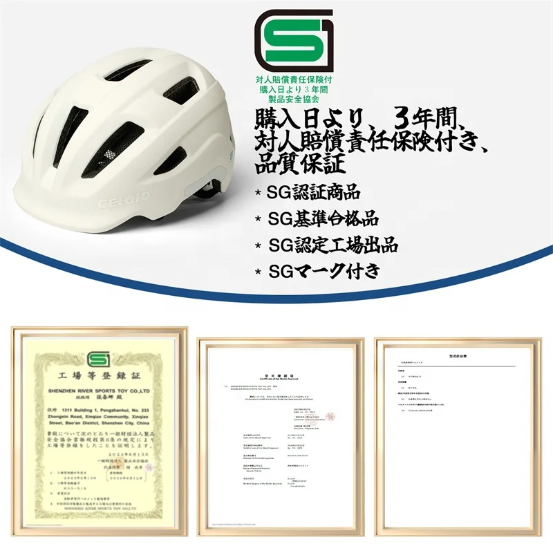 OEM PC in mold City helmet SG japan Street urban scooter helmet hot sales adult bike helmet men unisex