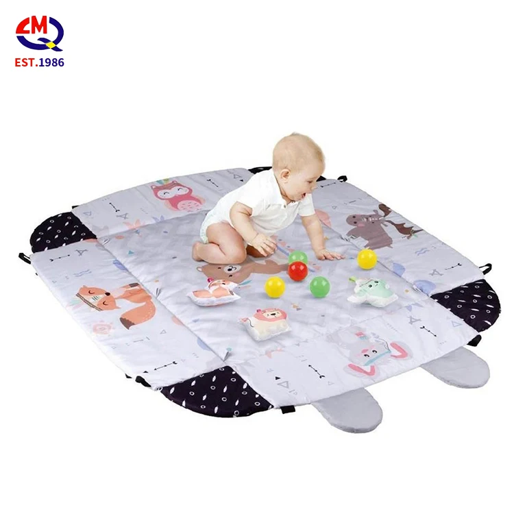 Hot Sale Activity Infants Educational Baby Activity Mat Gym Baby Play Mat with Fence