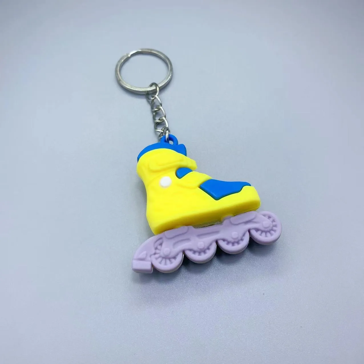 Creative Fashion Trend Key Chain Simulated Roller Skates Bag Pendant PVC keychain
