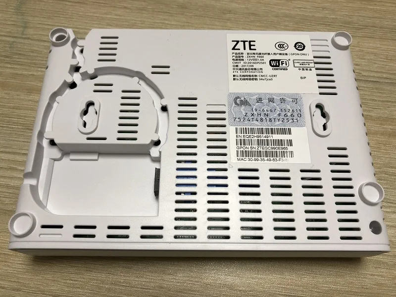 Zte Оригинальный Новый Onu Zxa10 ZTE F660 V5.2 английская версия Gpon 4GE + 1VOIP WIFI 5dB Ftth Ont модем
