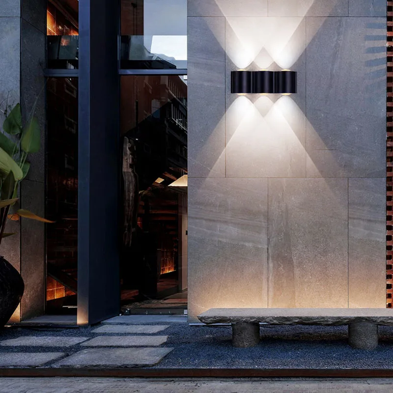 High power AC85-265V bright white outdoor lighting ip65 waterproof Aluminum 10w led wall lamp