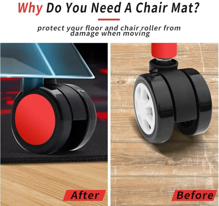 Wholesale Fashion Home Office Protection Floor Gaming Chair Rug mat base mat protector Gaming Rolling Chair Mat