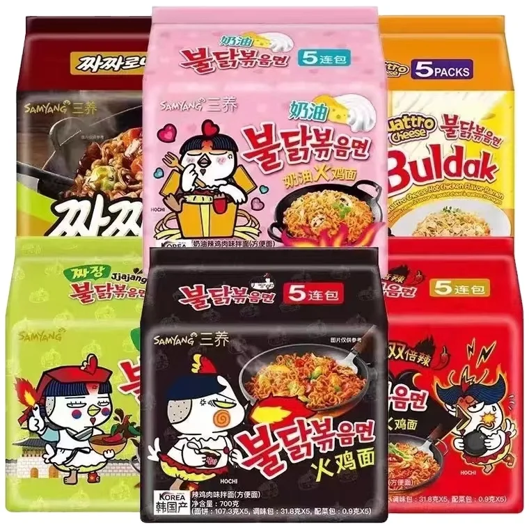 Wholesale Chinese delicious  Buldak Korean Noodles instant noodles ramen