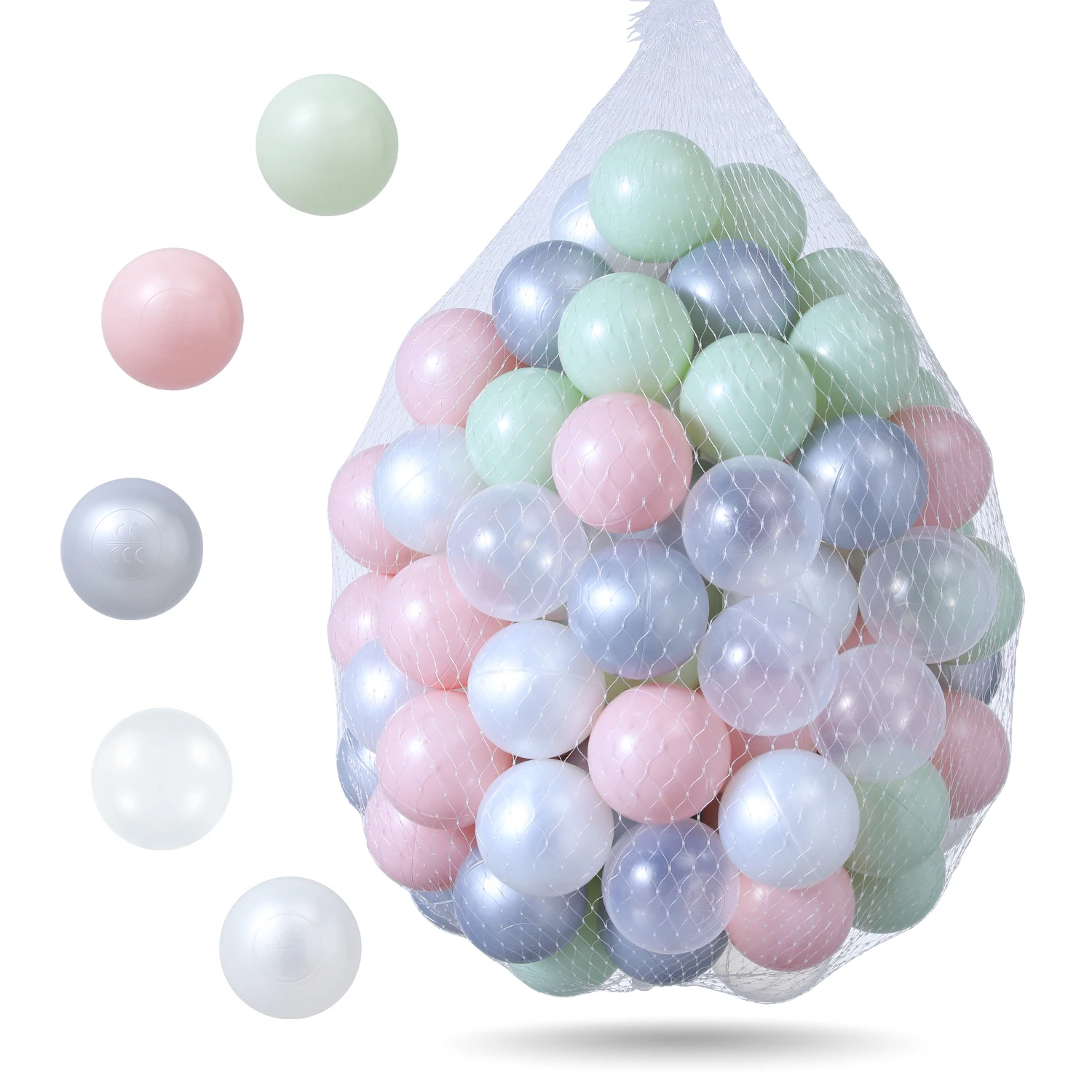 colorful eco-friendly crush proof kids ocean balls Plastic Ball Pit Balls for Toddler