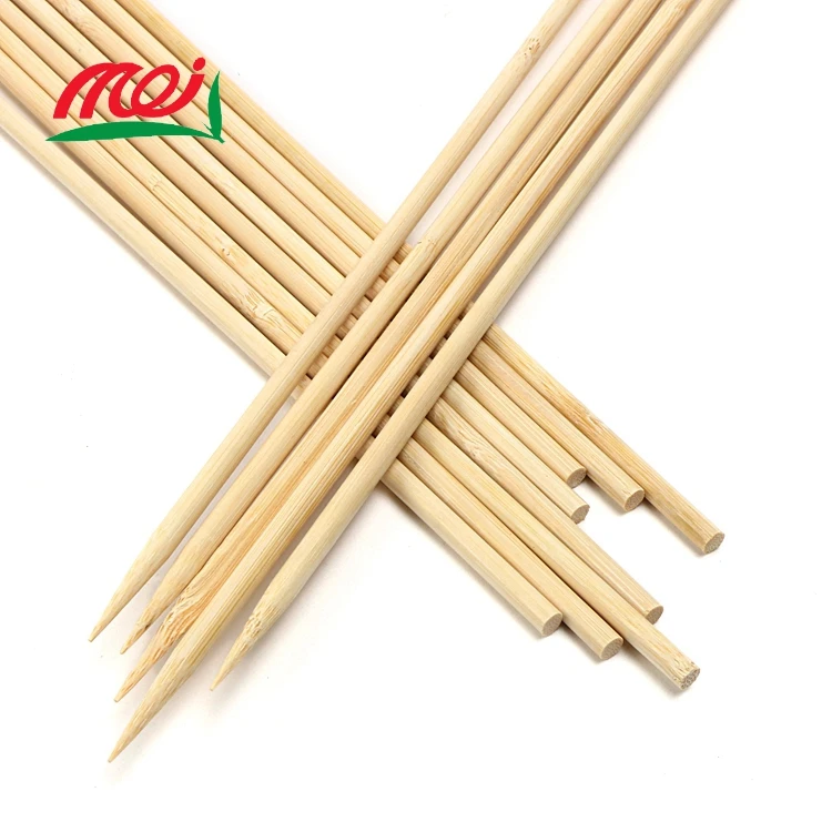 
Disposable Shish Kabob 30 cm Bamboo Stick Suppliers Bamboo Skewer For Kabob 