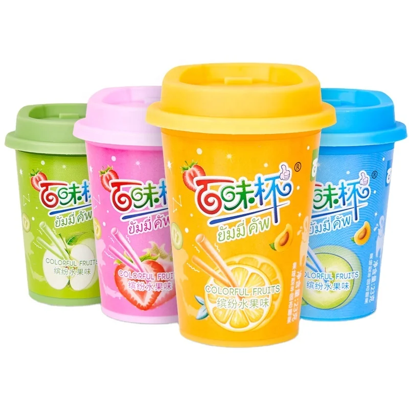 Hot selling toy snacks halal delicious mix fruity sweet cc stick candy