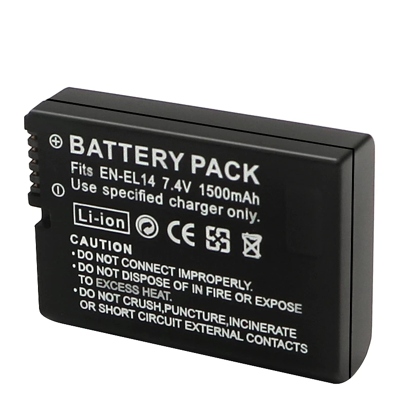 7.4V EN-EL14 EN EL14 ENEL14 EN-EL14a Camera Battery for Nikon D5600 P7700 P7100 D3400 D5500 D5300 D5200 D3200 D3300 D5100 D3100