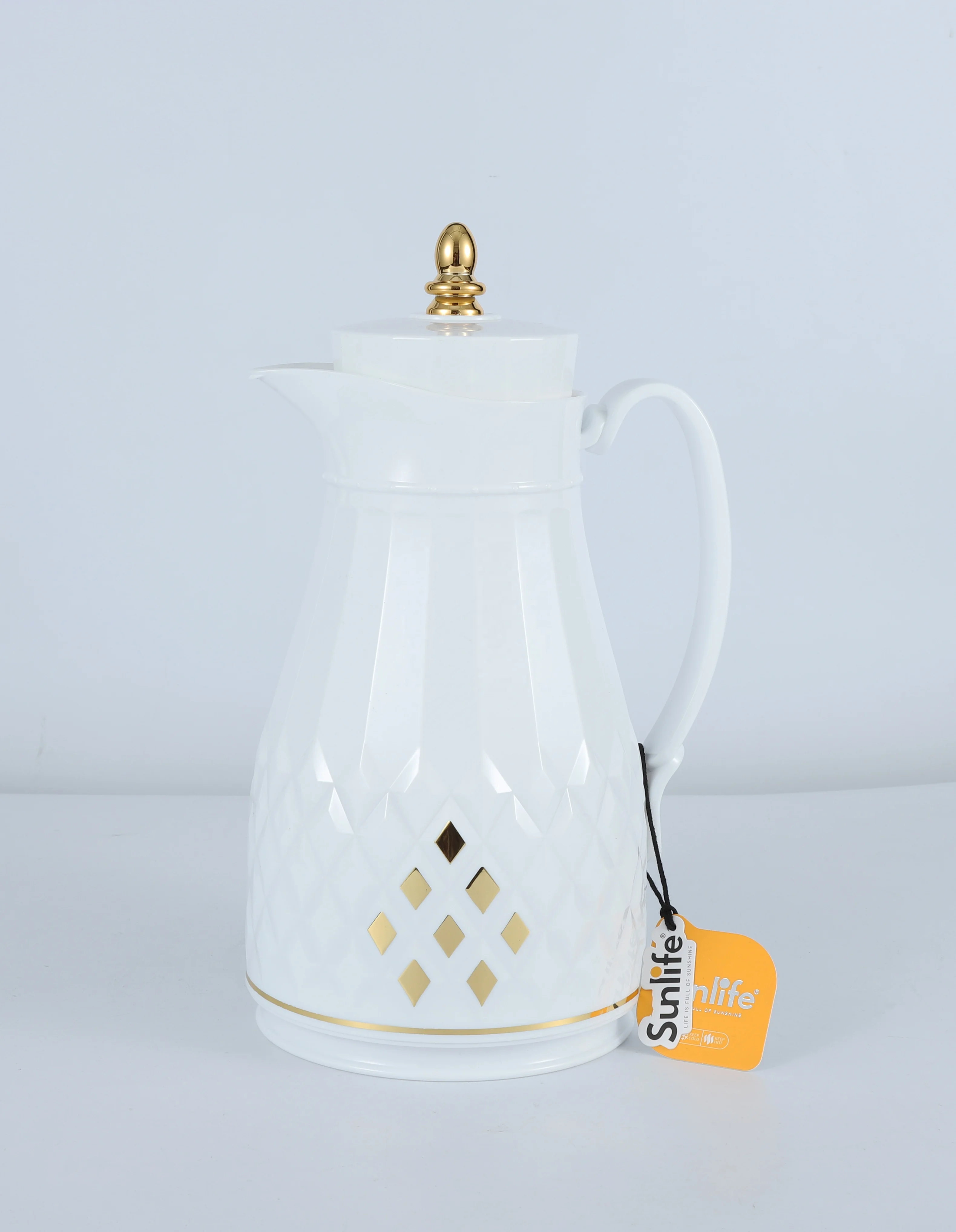 Day Days Vacuum Flask 1000ML Arabian Coffee Pot White Glass Liner Thermo Jug Tea Pot